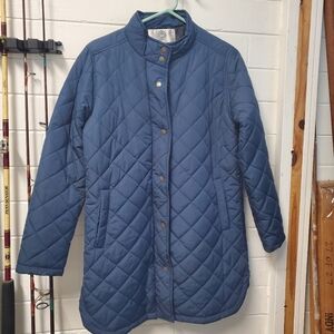 WEATHERPROOF Quilted Coat Jacket Women's Sz Medium Navy